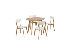 OSLO II ĄŽUOLAS skandinaviško stiliaus virtuvės stalas, pietų stalas svetainei, valgomojo kambariui