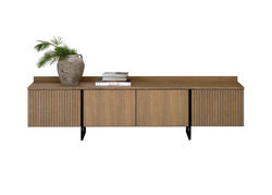Svetainės baldai | RAVELLO 1/4D2, GBF modernaus dizaino komoda su 4 durelėmis svetainei, valgomajam, biurui