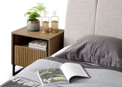 Miegamojo baldai | RAVELLO 1/1ST, GBF naktinė spintelė, staliukas prie lovos  su stalčiumi, spintelė miegamojo kambariui