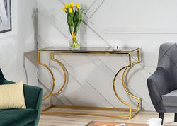 Svetainės baldai | KENAS C modernaus dizaino konsolė, stalas-konsolė svetainei, miegamojo kambariui, biurui