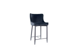 S38 JUODA stilinga, minkšta, patogi baro kėdė virtuvei, svetainei, valgomojo kėdė