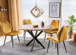 Svetainės baldai | GUOSTĖ ištraukiamas virtuvės stalas, industrinio stiliaus pietų stalas svetainei, valgomojo kambariui