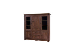 Svetainės baldai | PORTAS21 svetainės baldų komplektas: vitrina, komoda, kavos staliukas