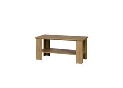 Svetainės baldai | MIKAS23 svetainės baldų komplektas: komoda, vitrina, spintelė, kavos staliukas, pakabinama lentyna
