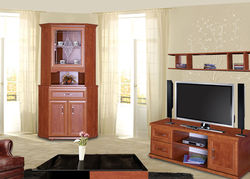 OSTINAS svetainės baldų kolekcija: komoda, spinta, vitrina, TV spintelė, veidrodis, lentyna
