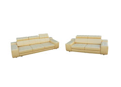 PALERMO-2 minkštų baldų kolekcija: pufas, fotelis, dvivietė sofa, trivietė miegama sofa