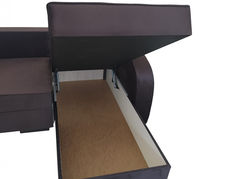 Svetainės baldai | VILA-2 minkštas miegamas kampas su patalynės dėže svetainei, valgomajam, vaikų kambariui