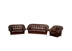 ASTRA minkštų svetainės baldų kolekcija: fotelis, dvivietė sofa-lova, trivietė sofa su miegamu mechanizmu