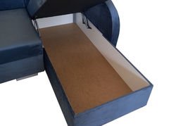 JARA-3 minkštas miegamas kampas su patalynės dėže svetainei, valgomajam, vaikų kambariui