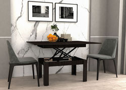 POLAS VENGĖ transformuojamas stalas, kavos staliukas, stalas transformeris svetainei, valgomojo kambariui