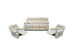 AŽ28 3+1+1 miegamos sofos ir fotelio komplektas, reglaineris, dramblio kaulo