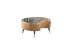 VILNIUS MOON, MAGRĖS BALDAI prabangus, elegantiškas kavos staliukas su daiktadėže svetainei, valgomajam, biurui