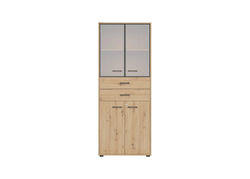 SETAS51 rakinama aukšta lentyna su stalčiais ir durelėmis svetainei, vaikų kambariui, biurui