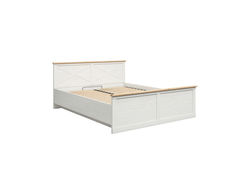 JARIS7 skandinaviško stiliaus miegamojo kambario baldų komplektas: dvigulė lova, komoda, spinta, spintelė