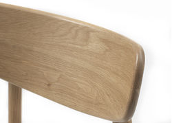 ELIM BALTA natūralaus ąžuolo kėdė svetainei, valgomajam, virtuvės, pietų stalui