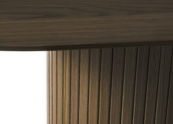 NOLA 32 RŪKYTAS ĄŽUOLAS skandinaviško stiliaus pietų stalas, virtuvės stalas