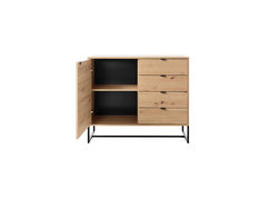 AMBRA2 moderni komoda su stalčiais ir durelėmis svetainei, valgomajam, miegamajam, prieškambariui, vaikų, jaunuolio kambariui