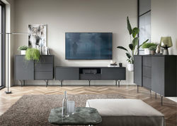 RUBEN modernių svetainės baldų kolekcija: komoda, spintelė, TV staliukas