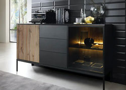 SELMA5 modernaus stiliaus plati komoda, spintelė svetainei, prieškambariui, miegamajam, vaikų, jaunuolio kambariui, biurui