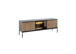 SELMA8 modernių svetainės baldų komplektas: komoda, vitrina, TV spintelė