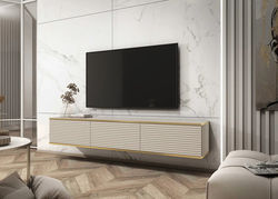 OREO 175 MDF SMĖLINĖ pakabinama modernaus stiliaus TV spintelė, staliukas svetainei, valgomajam
