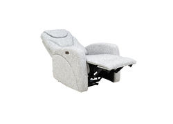 KEIRA II PILKA fotelis reglaineris svetainei, miegamajam, valgomajam, fotelis su poilsio mechanizmu