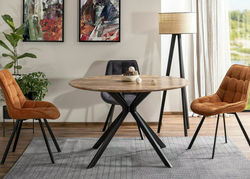 CARLO VARDO CINAMONO minkšta modernaus stiliaus kėdė svetainei, valgomajam, virtuvei, pietų stalui