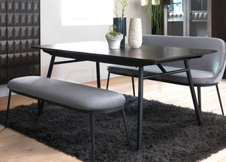 Svetainės baldai | Skandinaviško stiliaus suoliukas svetainės, valgomojo kambariui, valgomojo, pietų stalui GA12 PILKA