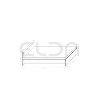 Miegamojo baldai | JULIUS22 dvigulė lova miegamajam kambariui