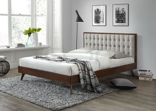 Miegamojo baldai | MOLI160 dvigulė lova miegamojo kambariui, klasikinis dizainas