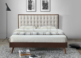 Miegamojo baldai | MOLI160 dvigulė lova miegamojo kambariui, klasikinis dizainas
